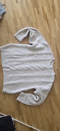 Damen Pullover Zopfmuster beige Grösse L H&M 