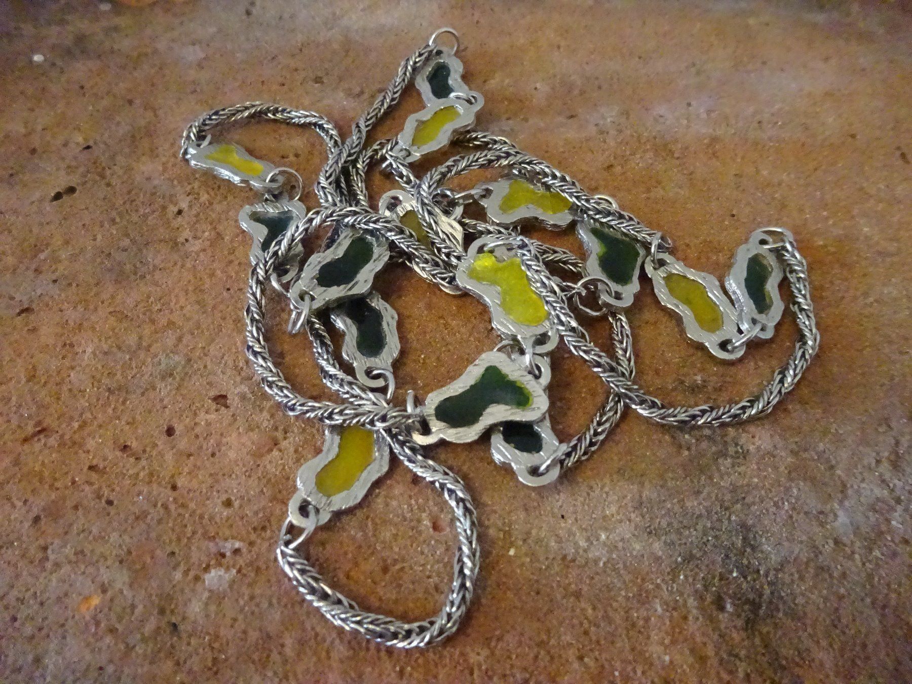 Ketten: Interessante Cloisonne Kette / 925 Silber – Gebraucht aus Esslingen von FetteSchnecke 1
