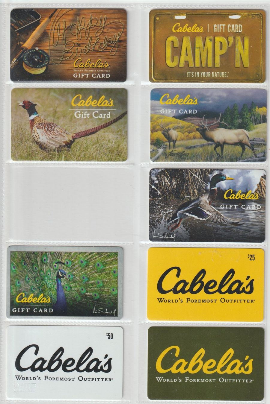 Cartoline: Cadeaux Cabela's pour collection USA – Usato da Romanel-sur-Lausanne venduto da Claude06