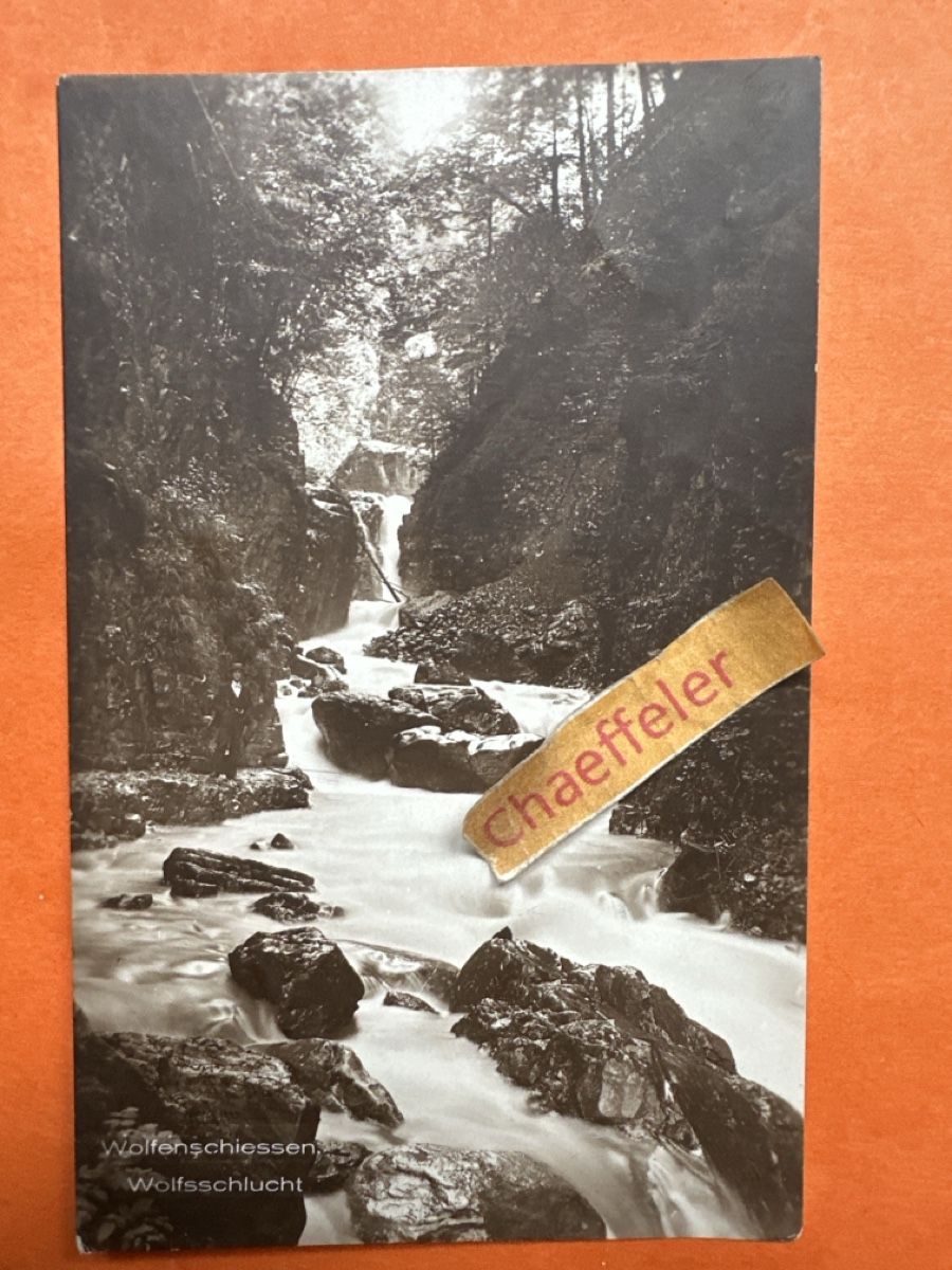 Ansichtskarten: Alte Ansichtskarte Wolfsschlucht, Wolfenschiessen, 1923 – Gebraucht aus Zürich von Chaeffeler
