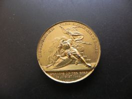 Eidg. Freischiessen zu Basel 1844 - Bronce vergoldet- 27 g