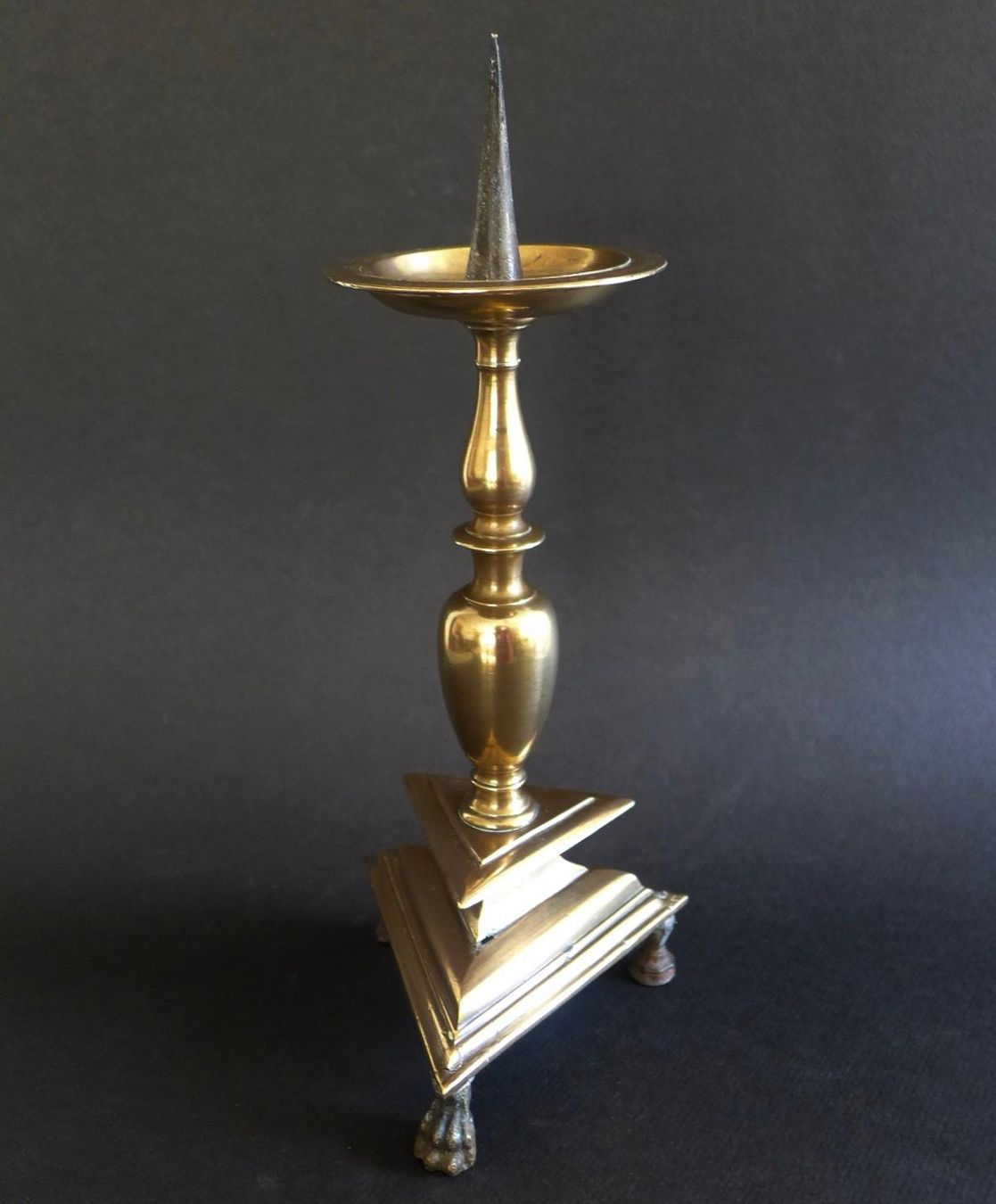 Kerzenständer: Kerzenständer, Messing, Höhe 25 cm. – Gebraucht aus Chur von Bombai01