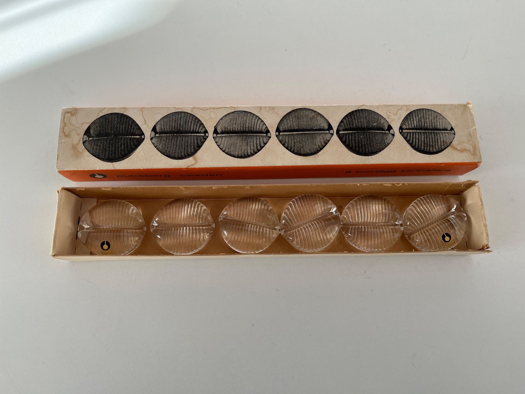 Bicchieri: Vintage Messerbank / Kartenhalter aus Glas – Usato da Wetzikon ZH venduto da seli03 8