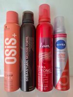 4 x Styling Mousse / OSIS, Sebastian, Nivea, I AM / fast NEU