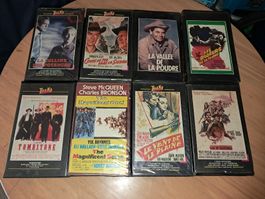 Lot de 8 VHS WESTERN