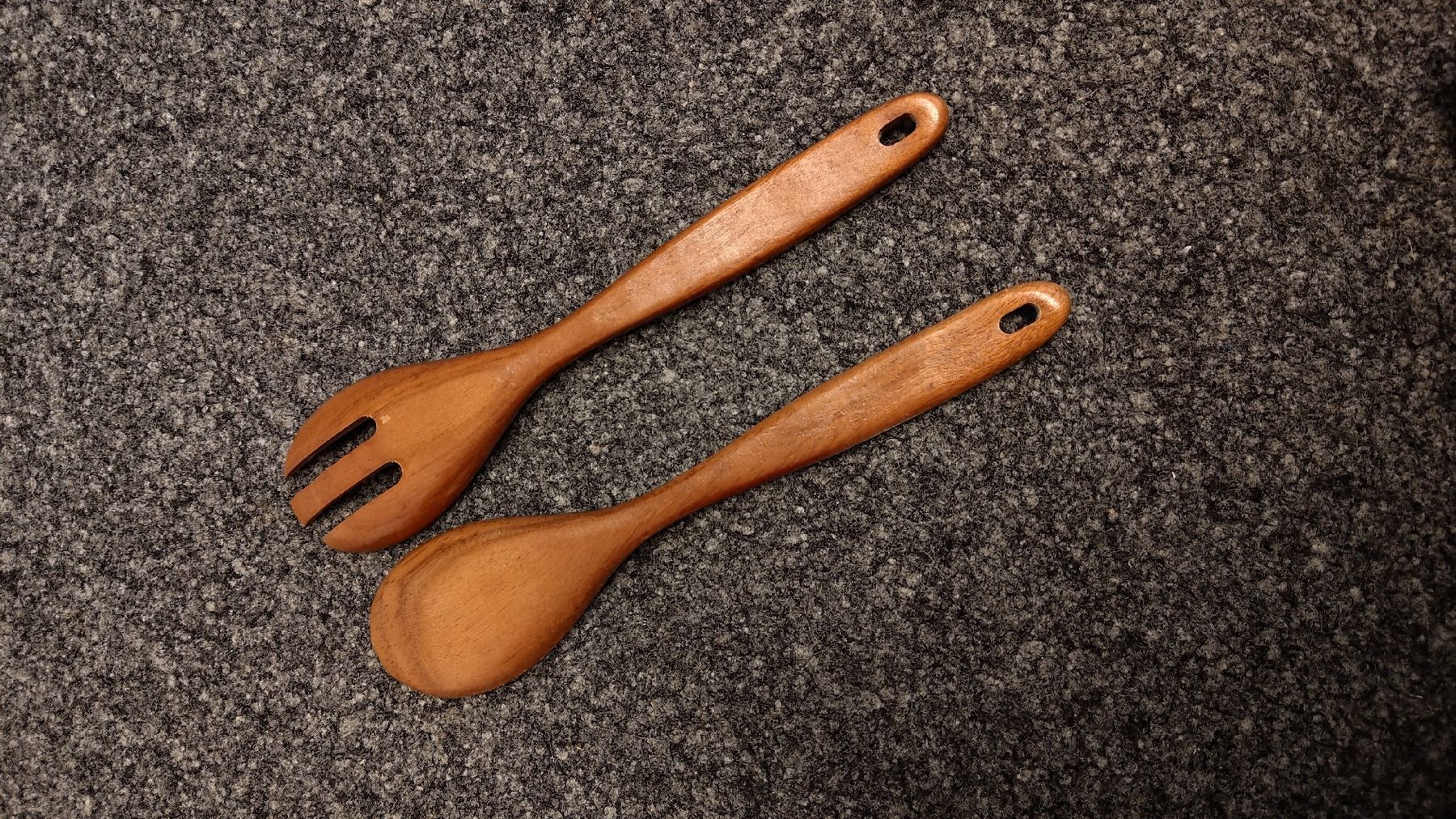 Cucchiai: Holz Salatbesteck – Usato da Schwerzenbach venduto da VityaCrafts 1