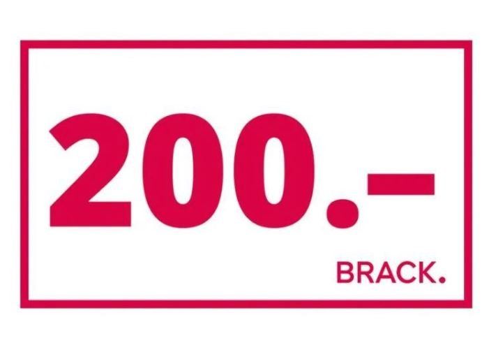 Buoni: 200.- BRACK-Gutschein ab 1.- – Nuovo e nell'imballaggio originale da Matzingen venduto da Ananas1