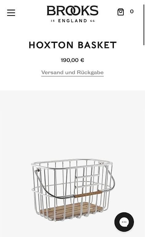 Pezzi di ricambio: Silberner Velokorb mit Holz (Brooks Hoxton) – Usato da Basel venduto da leo_2gc9 1