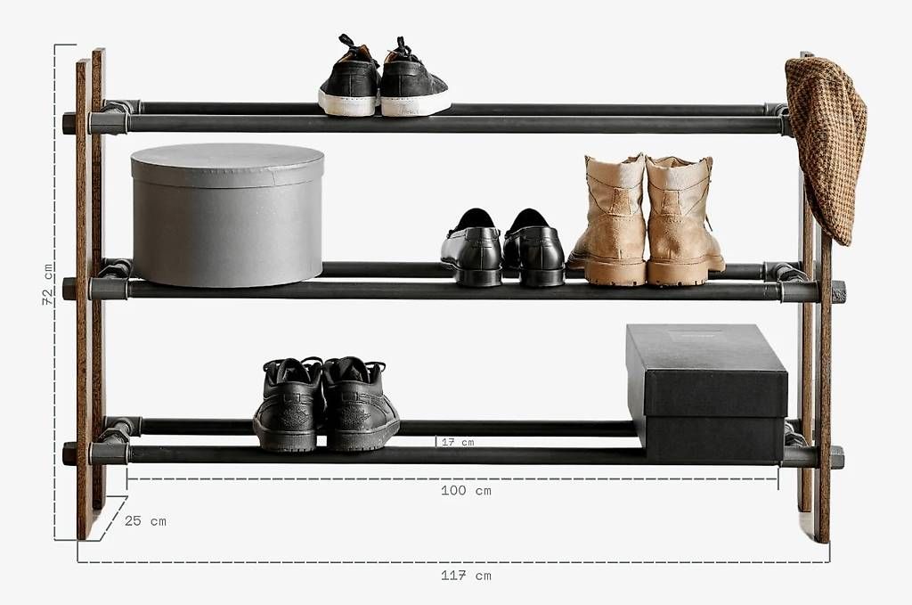 Scaffali: Schuhregal von Rackbuddy aus Räuchereiche – Usato da Zürich venduto da cupasil 1