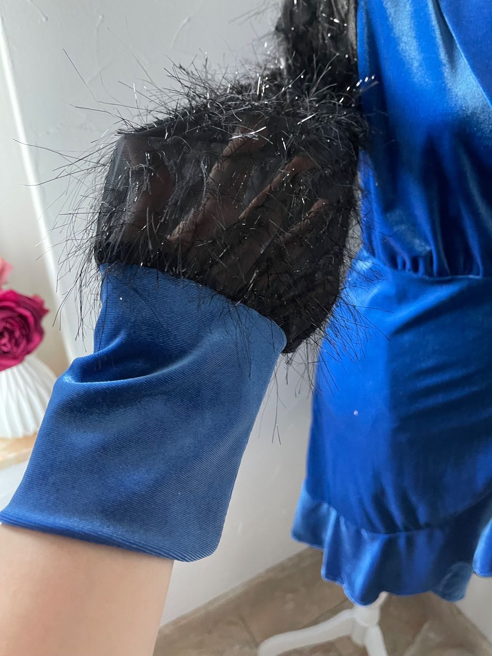 Kleider: Schönes königsblaues Samt-Kleid S – Neu (gemäss Beschreibung) aus Dietikon von Nieselchen 5