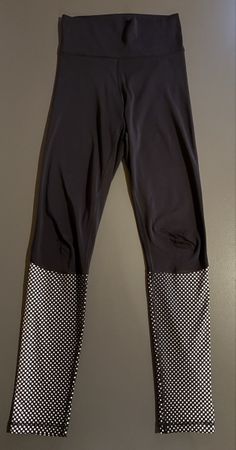 Schwarze Adidas Sportleggings mit Punktmuster