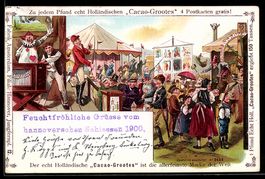 Hannover, Volksfest mit Leierkastenmann 