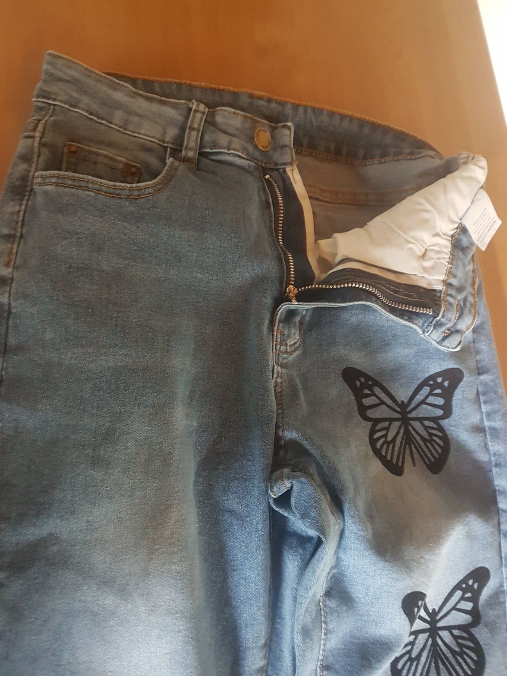 Jeans: Pantalon jeans bleu taille S 85% coton – Usato da Villiers venduto da san_jn5w 3