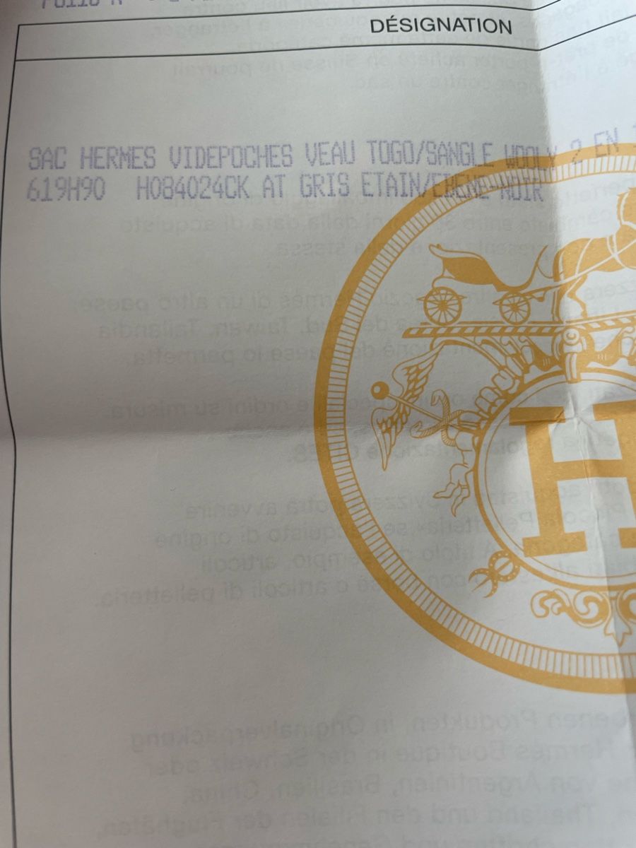 Hermès Borse: Hermès Sac Videpoches – Nuovo (secondo la descrizione) da Erlenbach ZH venduto da mpsy 7