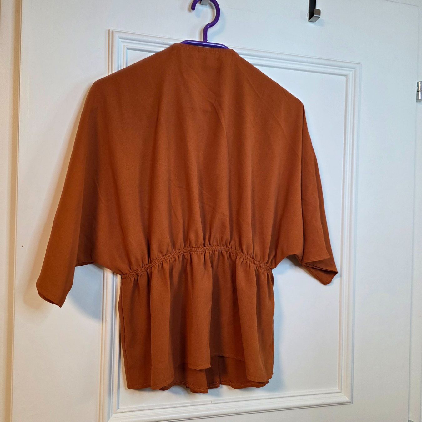 Camicette: Bluse Rostfarbe S/M mit Gummizug – Usato da Wald ZH venduto da CapLux 5