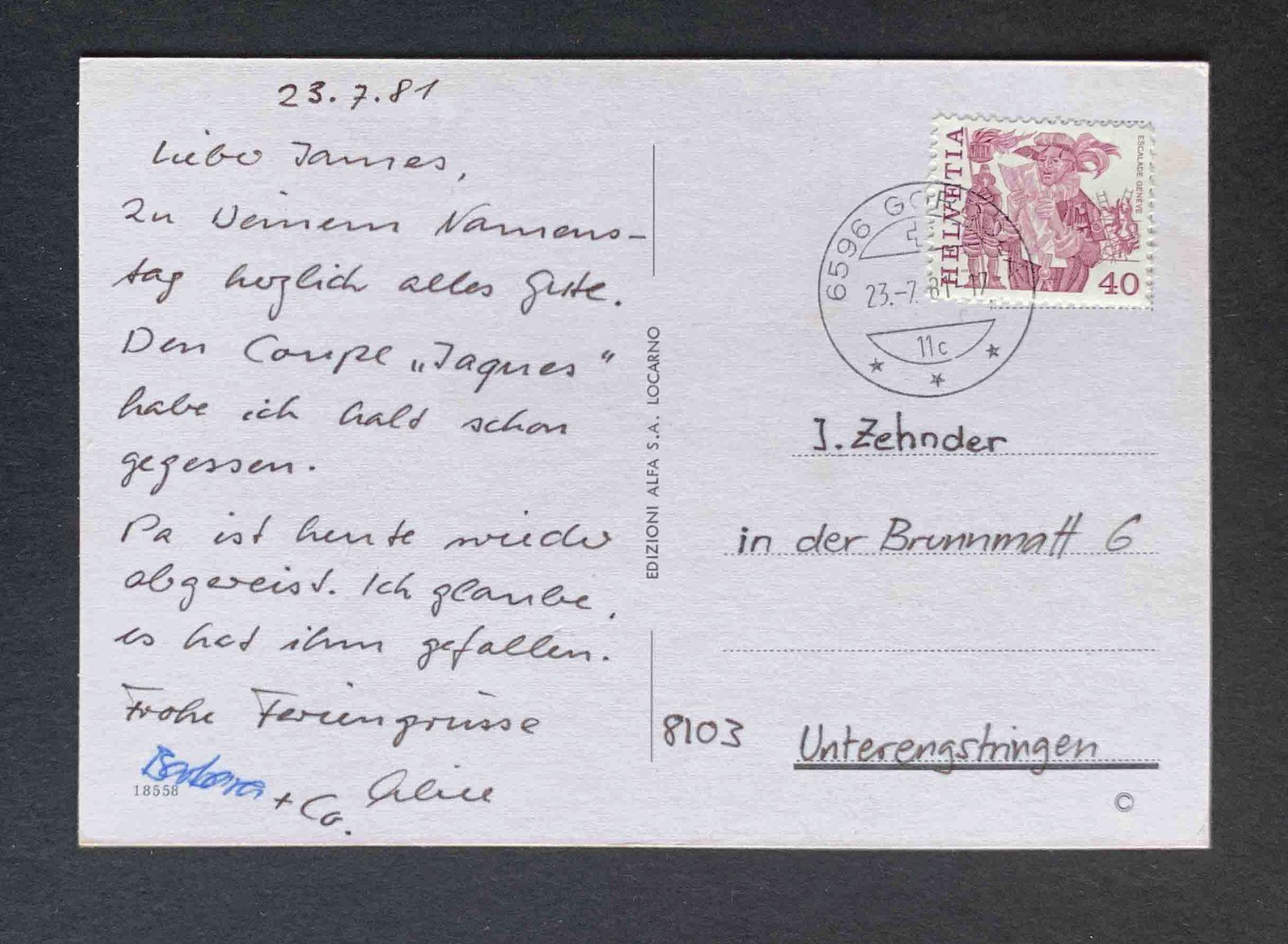 Cartoline postali: AK Saluti dal Ticino – Usato da Goldau venduto da artelier1 1