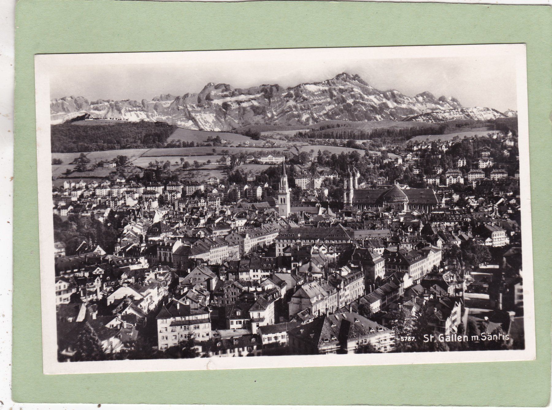 Cartoline postali: St. Gallen m. Säntis 1934 – Usato da Herisau venduto da Lisegrat2008