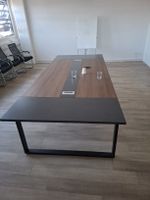 Konferenztisch Holz Metall 280x120x75cm guter Zustand
