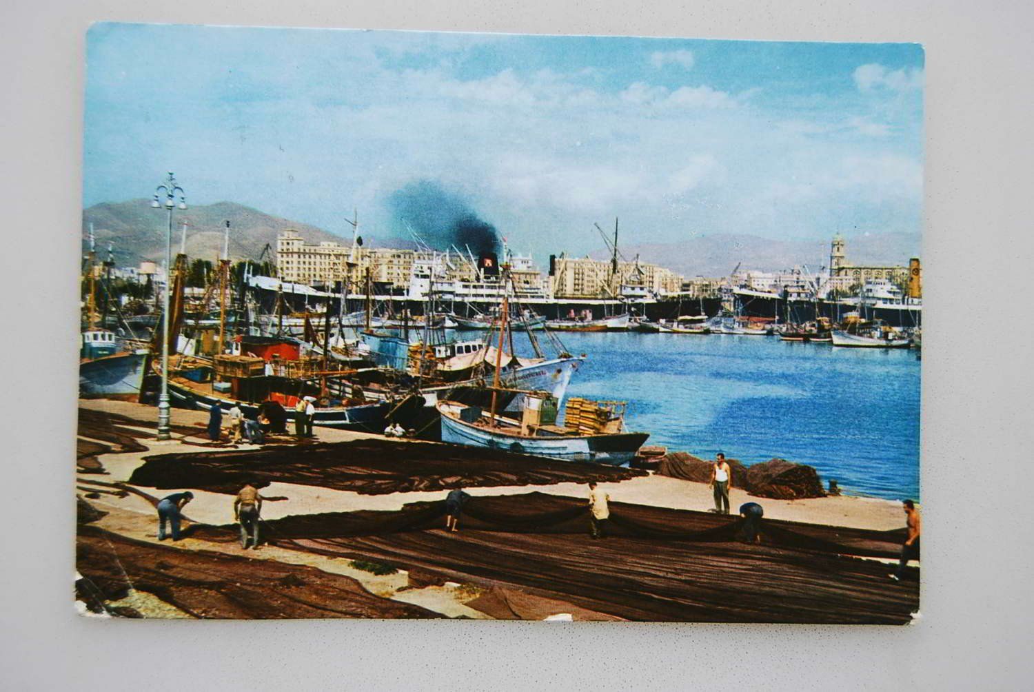 Cartoline postali: AK Malaga, Hafen 1961 – Usato da Rüfenacht BE venduto da Toro06