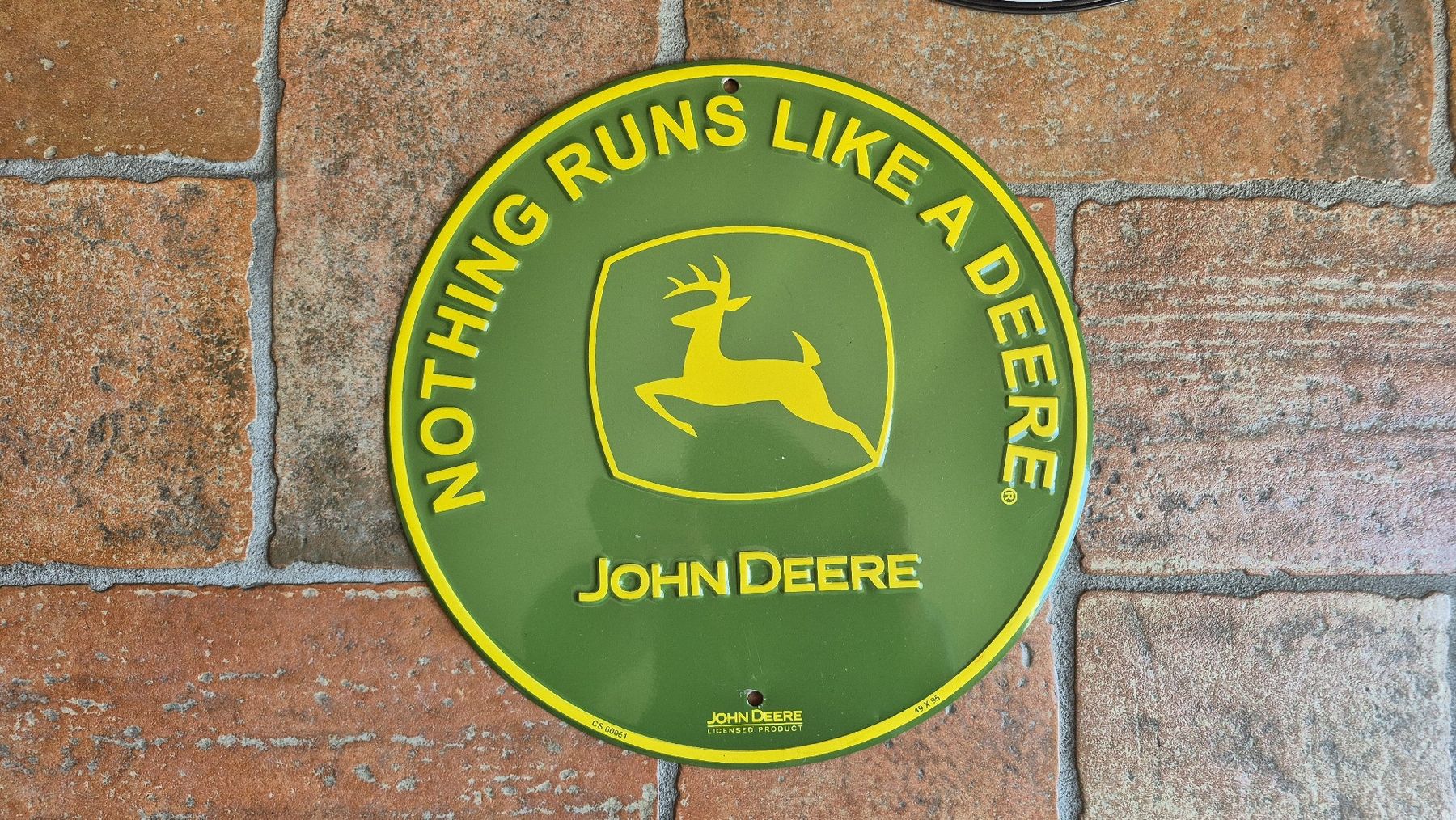 John Deere Ecriteaux: John Deere placca diamentro 30cm – D'occasion à Genestrerio par RUSTY_VIK