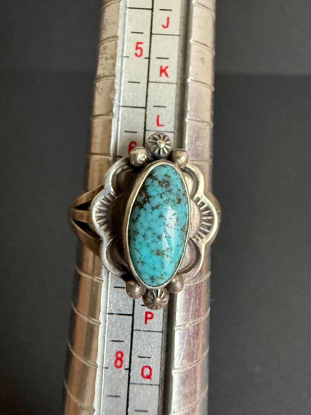 Anelli: Indianer Navajo Silber Ring mit Türkis – Usato da Spiegel b. Bern venduto da Rogger72 5