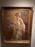 Otto Vautier Gemälde "La Dame au Piano", 18-19 Jh.🖼️🤩 (52)