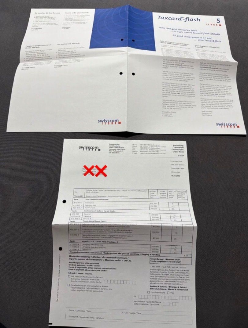 Swisscom Telefon- & Taxkarten: Taxcard Swisscom Flash 5 – Gebraucht aus Deitingen von Himhip