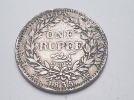 🇮🇳  India 1 Rupee 1835. Rare. Silver