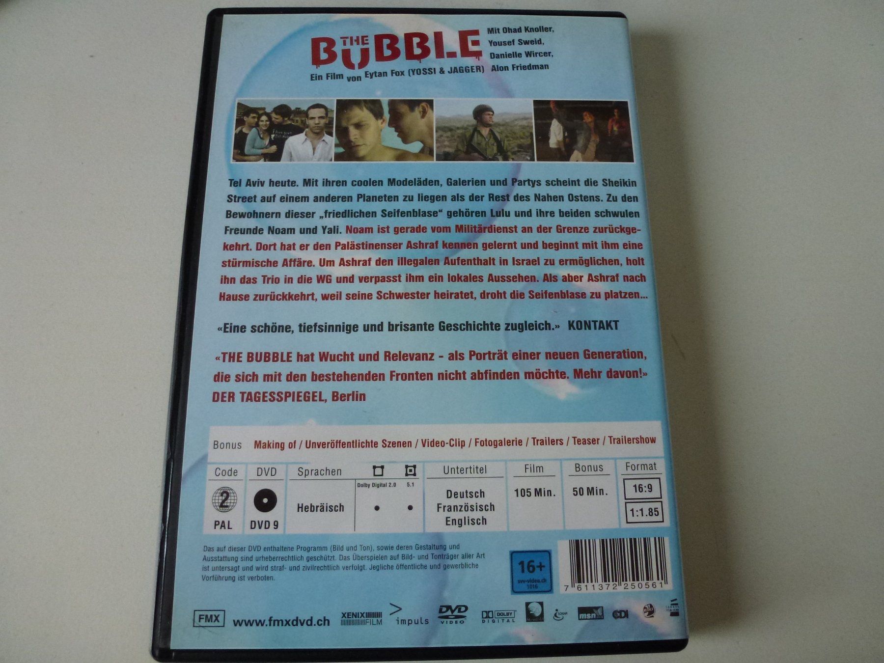 Tutti i DVDs: The Bubble - 4 Liebende, 2 Welten, 1 Grenze (DVD) – Nuovo (secondo la descrizione) da Bern venduto da Frebo 1