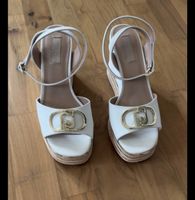 Womens Platform Sandals White Size 38 Good Condition