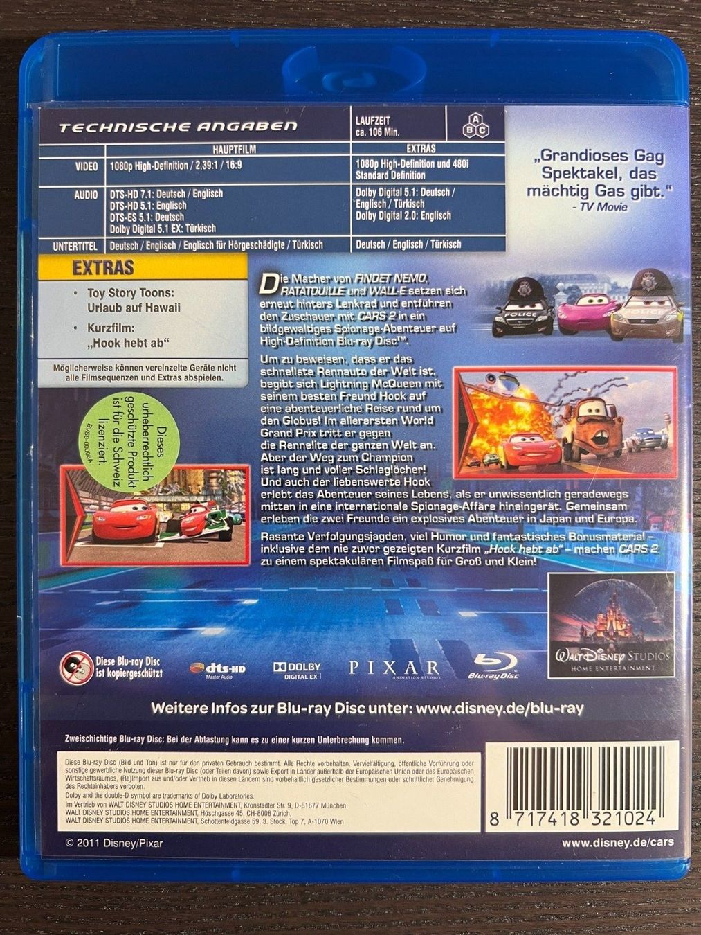 Tous les DVDs: Cars 2 – D'occasion à Zürich par Blu-ray_ZH 1