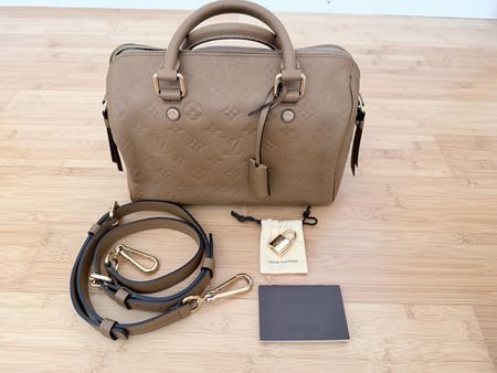 Louis Vuitton Speedy BB Monogram Empreinte Taupe Bag