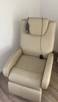 Massagesessel mit Fernbedienung, Top Zustand, Beige Farbe