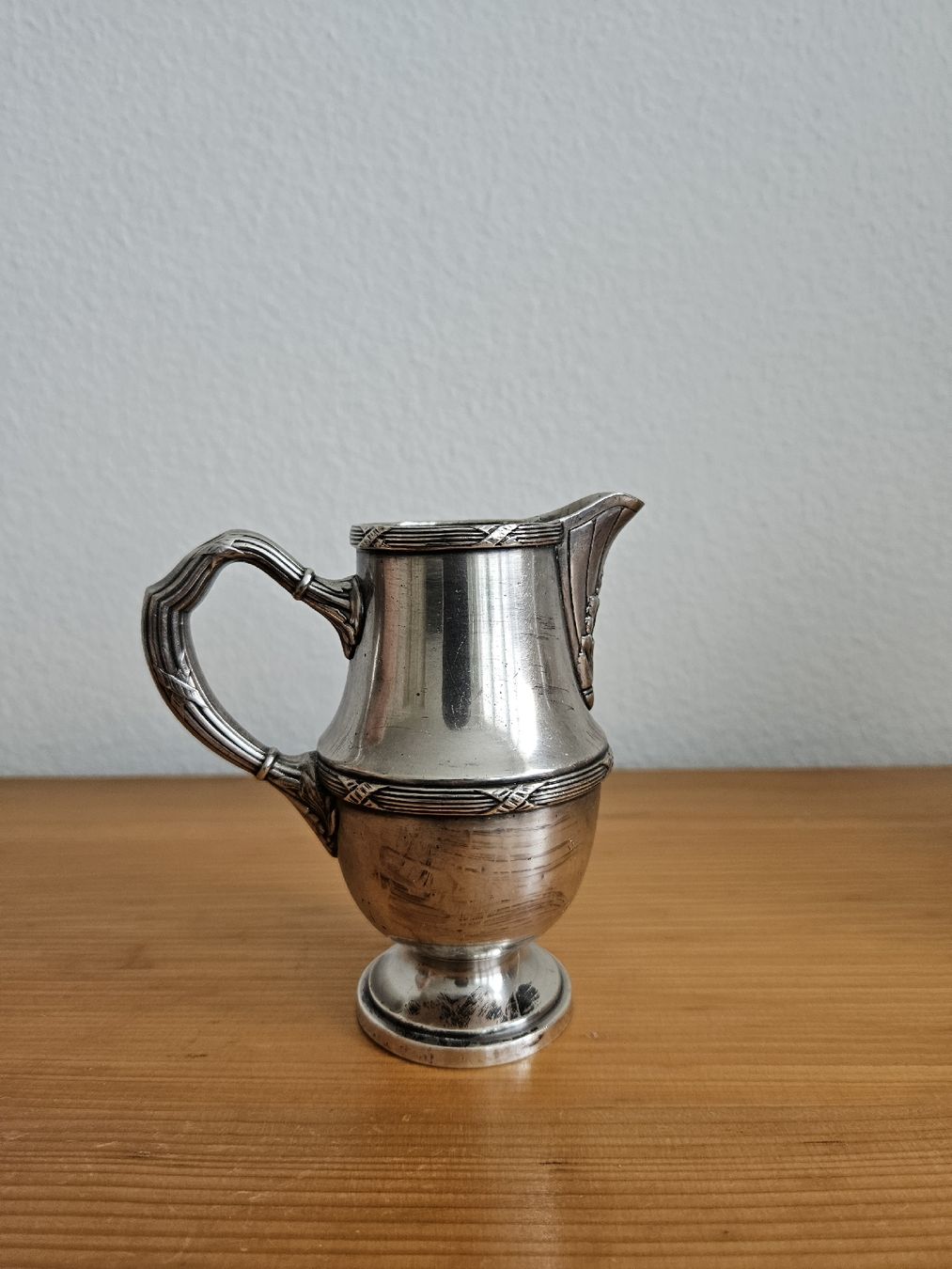 Geschirrsets: 3 tlg. Set Kaffee Service Messing versilbert ca. 1920 rar – Gebraucht aus Wiezikon b.Sirnach von wiezikon.vintage 5