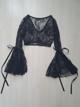 Gothic Spitzenbluse Gr S *neuwertig*