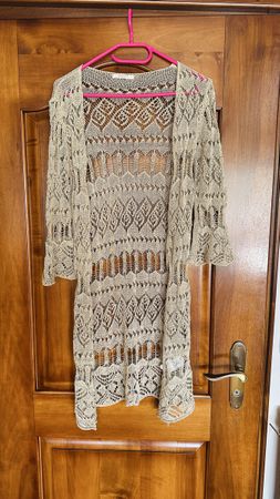 Siste's Strickjacke, beige, Gr. S/M, Sommer Cardigan Top!