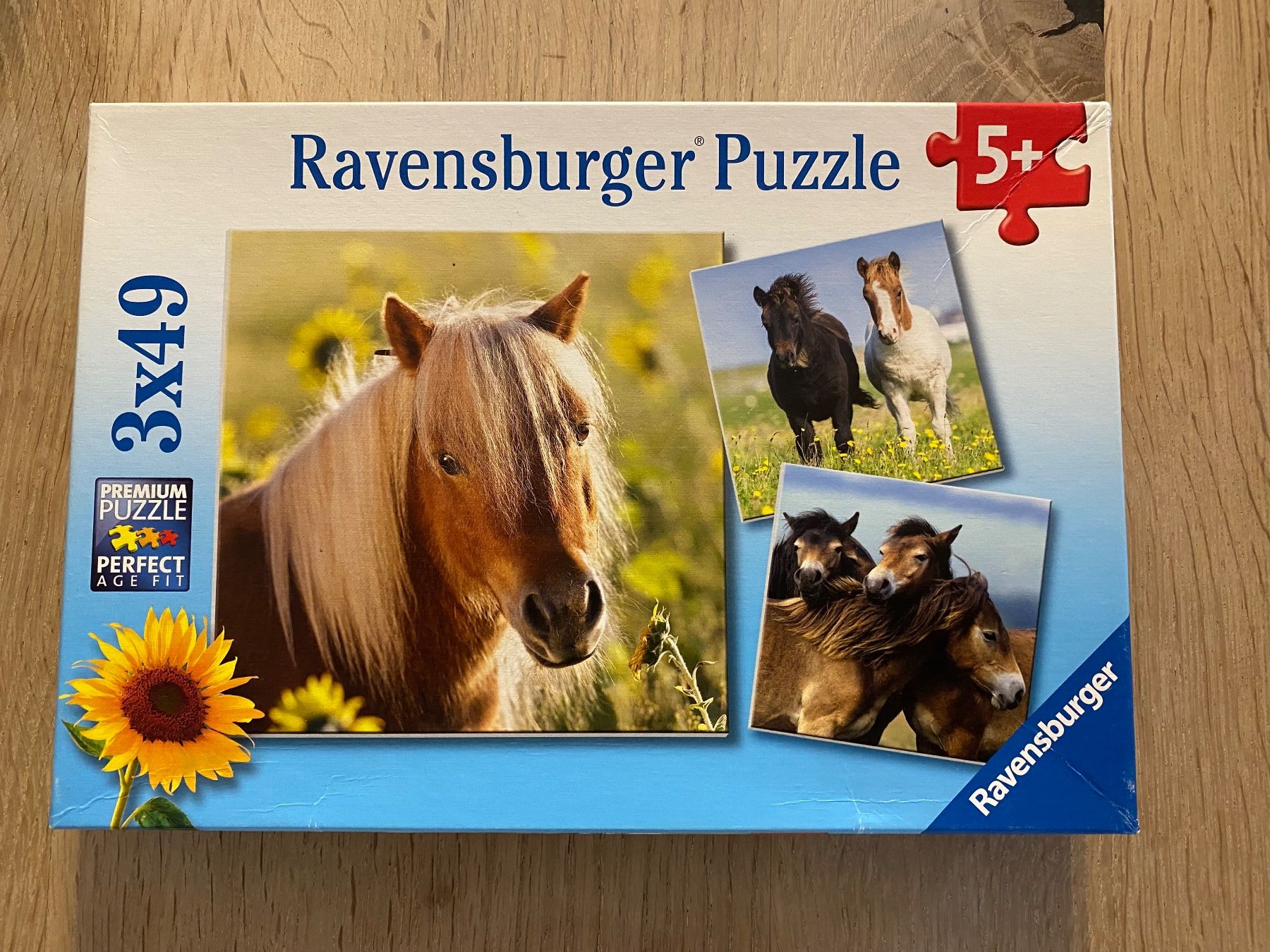 Ravensburger Puzzle: 3 PUZZLE MIT PONYS – Usato da Sarmenstorf venduto da Froeschli81