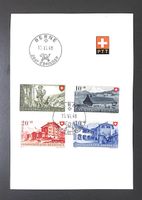 1948 FDC PTT-Faltblatt Pro Patria "Französisch"