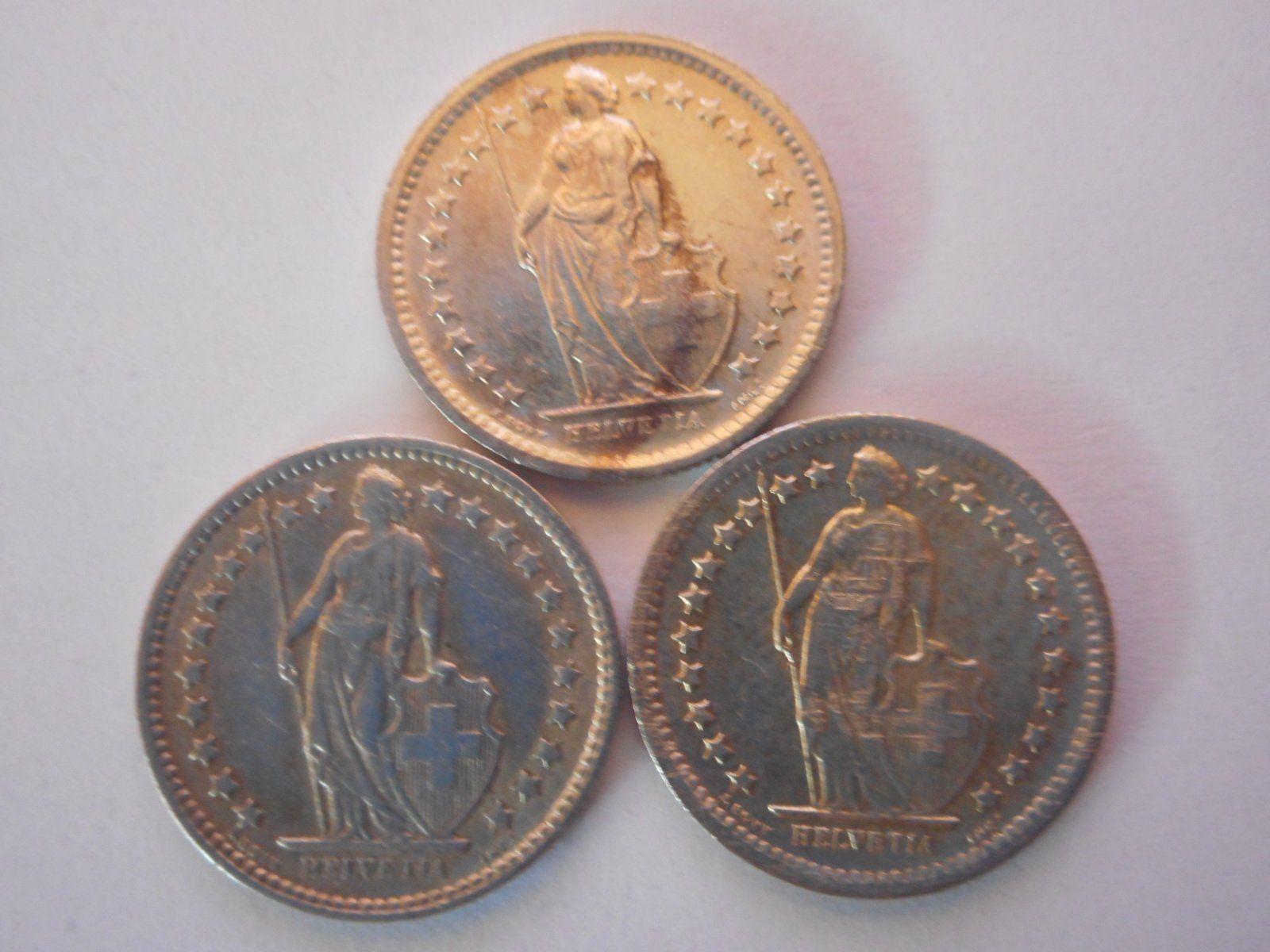 Alle Münzen: 3  x 50 Rp. silber – Gebraucht aus Kriegstetten von pizlad2010 2