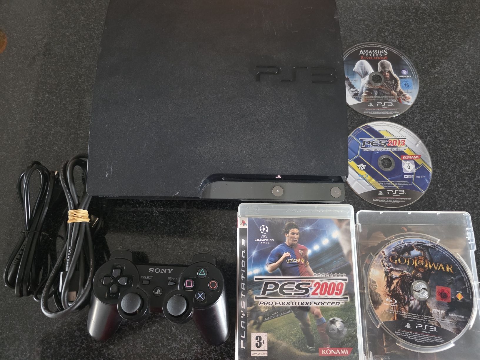 Sony Konsolen: PS3 avec 5 jeux – Gebraucht aus Chavornay von Crash37