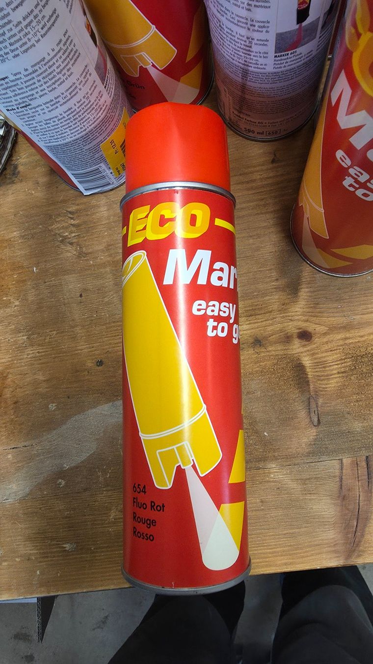 Colori: Boden Markierspray rot – Nuovo (secondo la descrizione) da Schönengrund venduto da nae_8cty