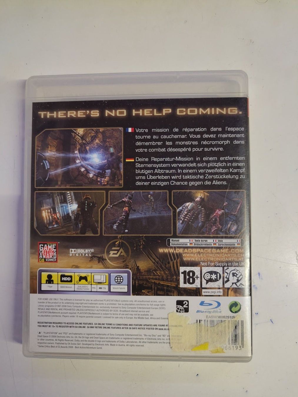 Sony Giochi: Jeu PS3 - Dead Space – Usato da Saxon venduto da dan_drn5 1