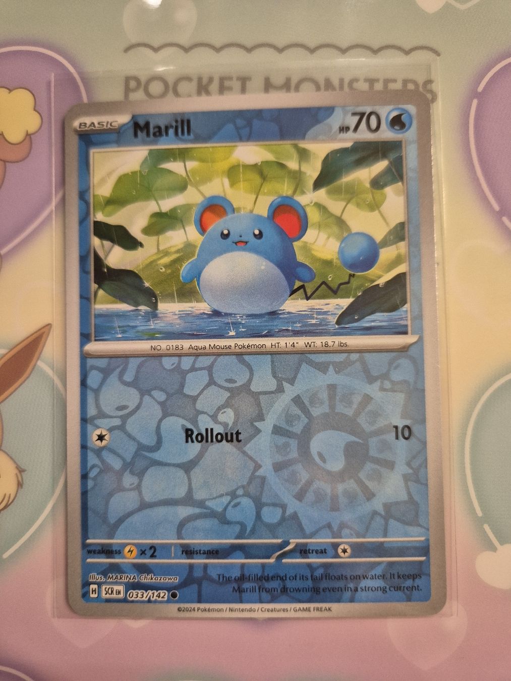 Pokémon Carte collezionabili: Marill Reverse Holo Pokemon SCR 033/142 EN – Nuovo (secondo la descrizione) da Altdorf UR venduto da Josi5588
