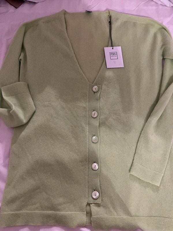 Maglioni & Felpe: Neuer Strickjacke Cardigan-Pullover Fedeli 100%Kaschmir 44 M – Nuovo e nell'imballaggio originale da Walenstadt venduto da ELNINOMARAVILLA 1