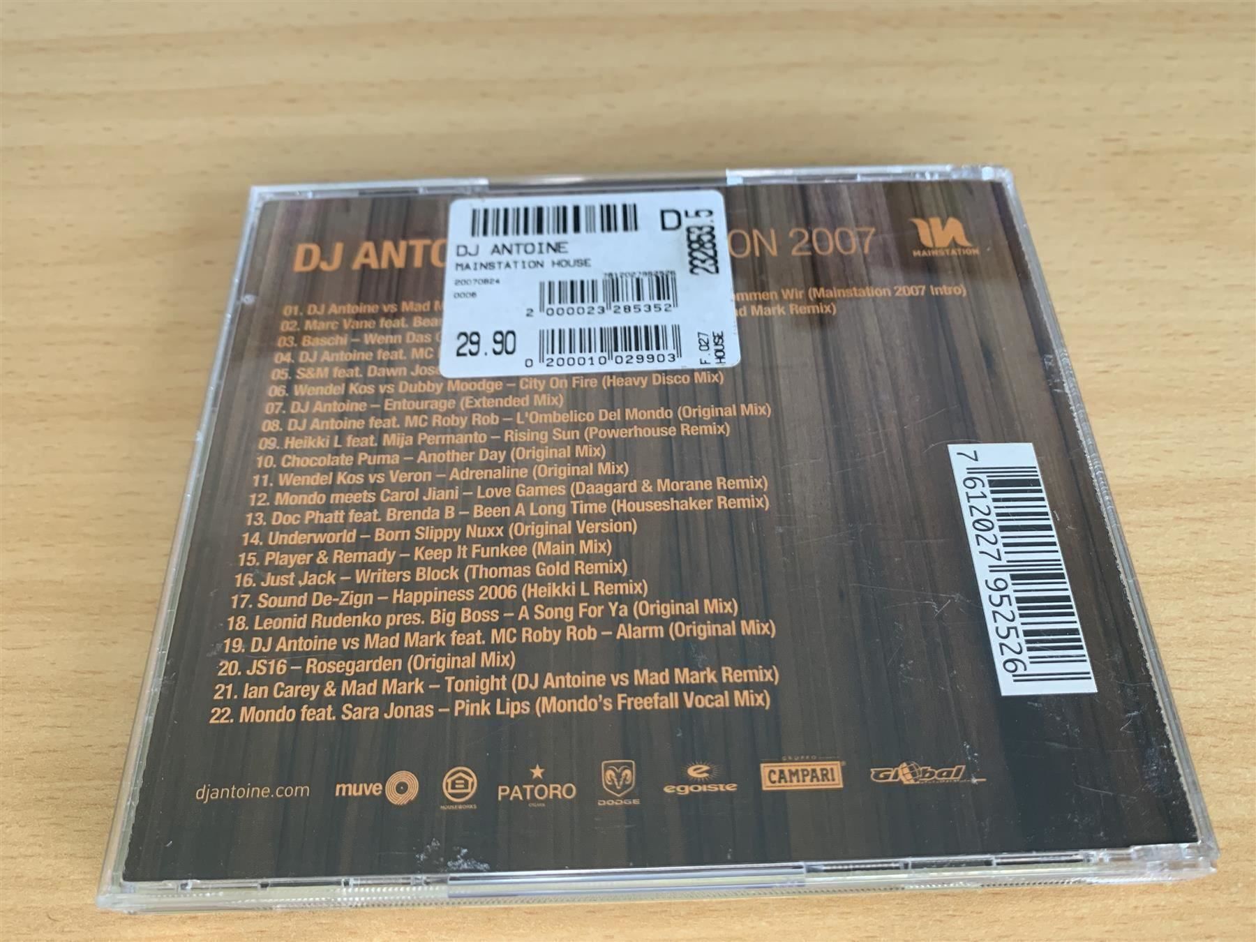 CD: DJ Antoine – Mainstation 2007 – Usato da Rikon im Tösstal venduto da Alpenmutz 1
