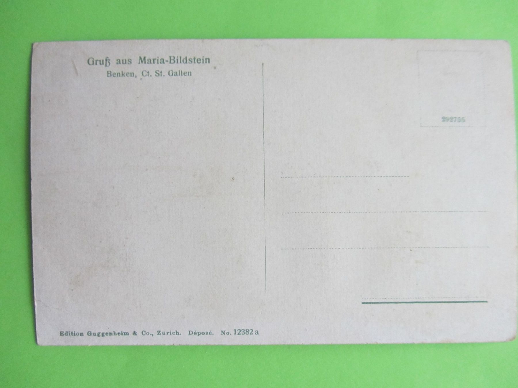 Ansichtskarten: Ansichtskarte Kapelle Maria-Bildstein, Benken St. Gallen – Gebraucht aus Malters von Hausi88 1