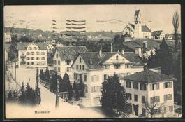 Männedorf, Teilansicht, gelaufen 1916