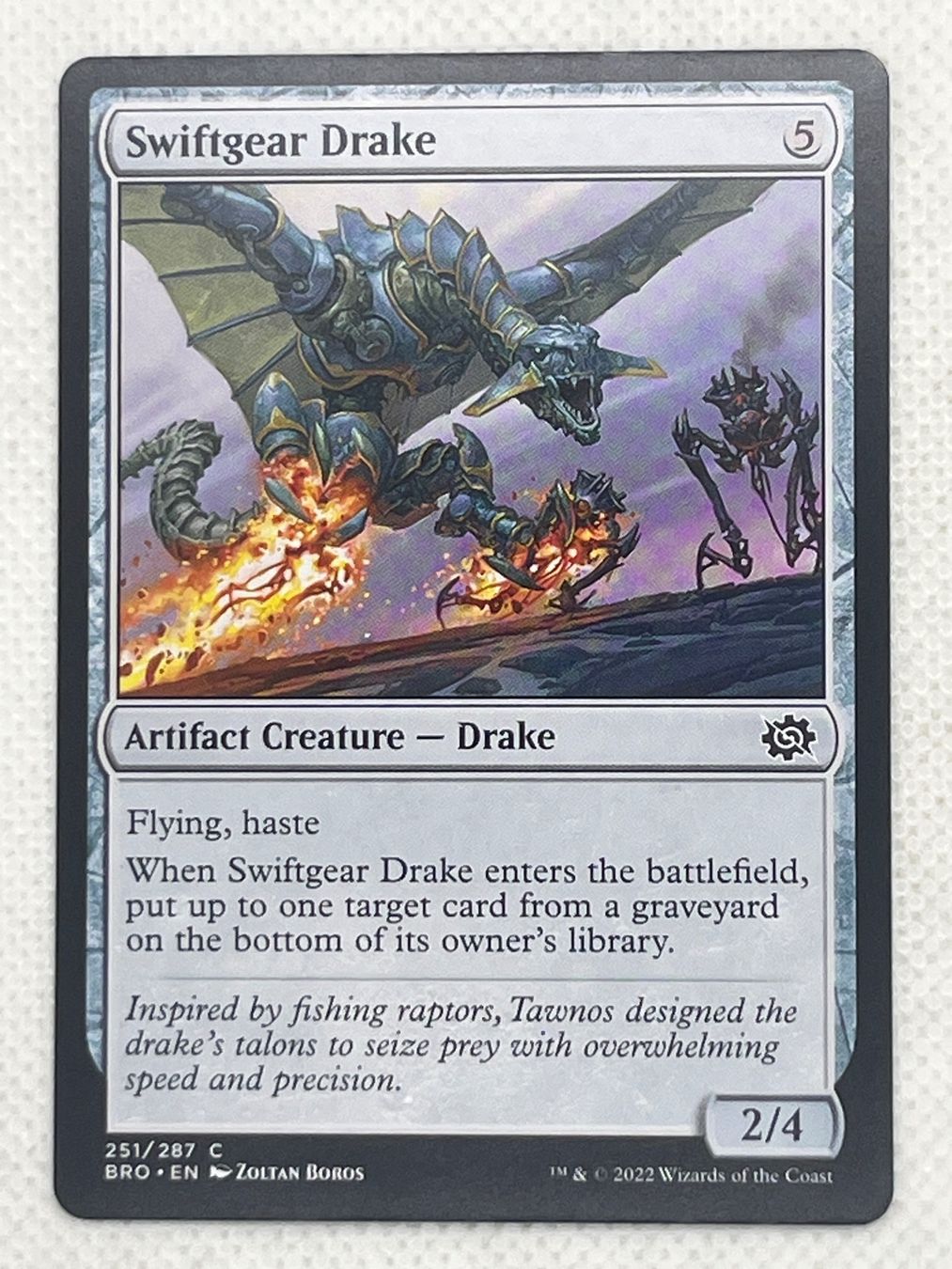 Magic The Gathering Cartes à collectionner: MTG Swiftgear Drake BRO 251 Common – D'occasion à Hinterkappelen par Kim1992