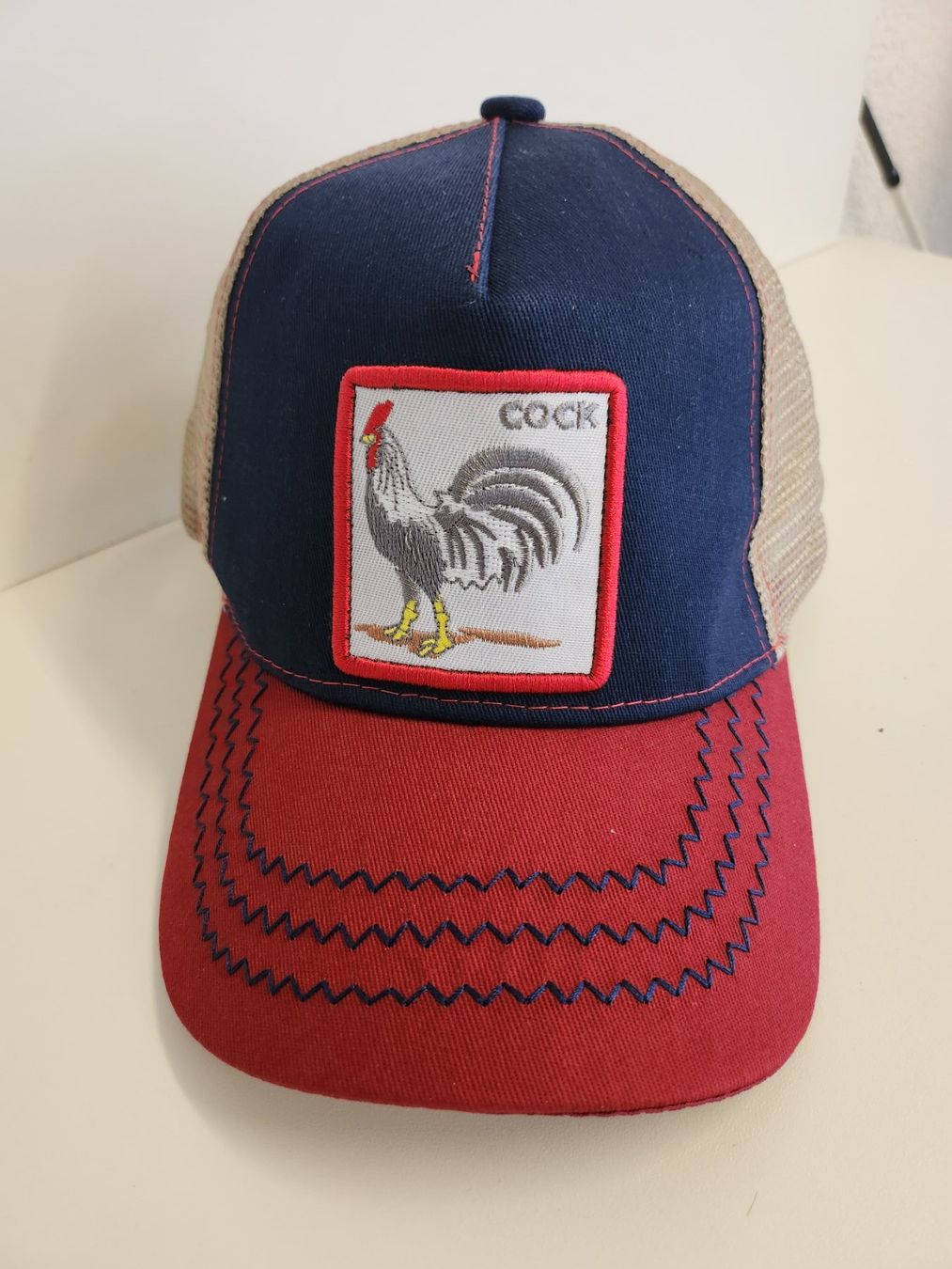 Copricapi, berretti & cappellini: Trucker -/ Baseball Cap, Hahn, Beige, Neu – Nuovo e nell'imballaggio originale da Niederurnen venduto da Ghost.recon 1