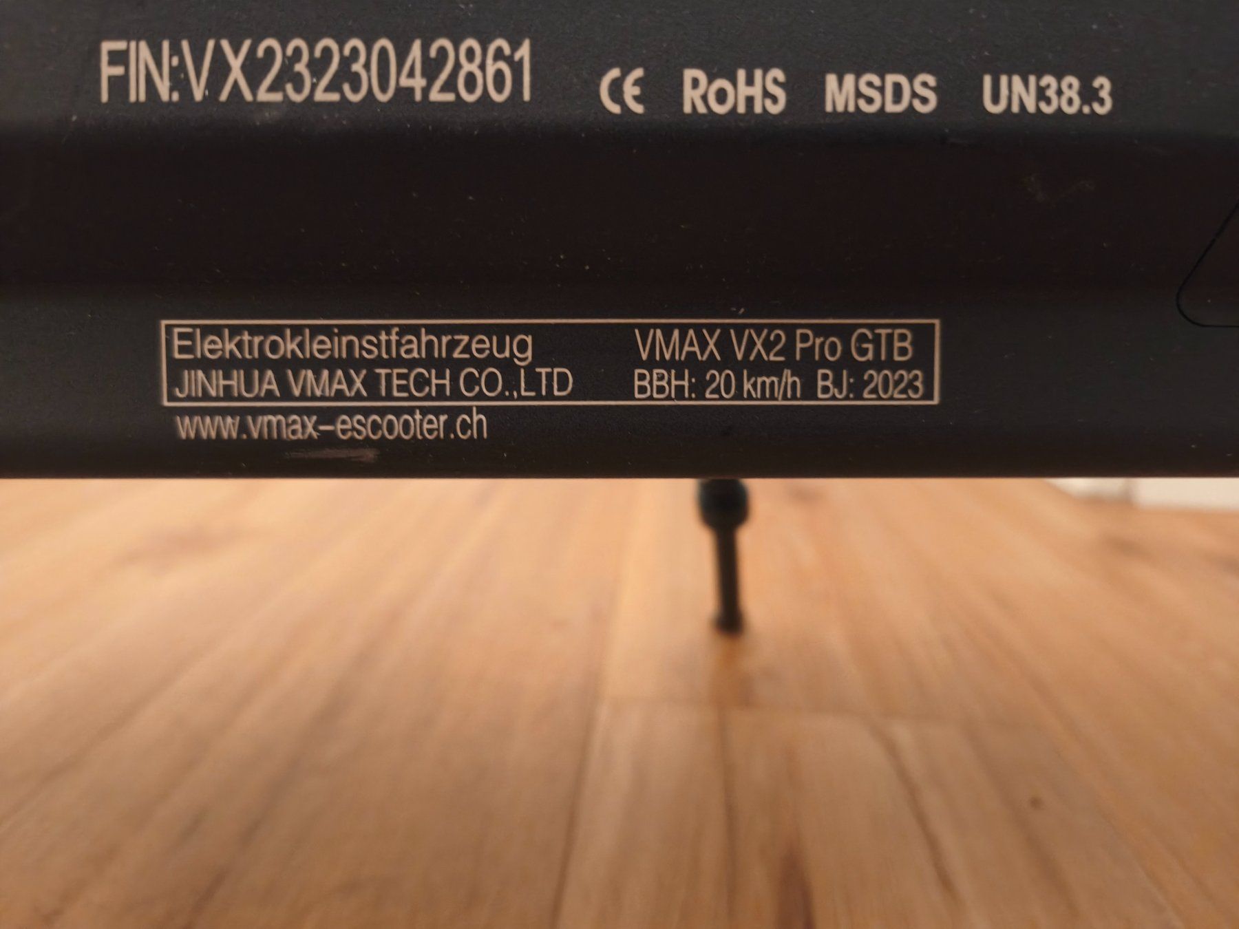 Scooters: E-Scooter VX2 Pro GT-B, mit Blinker Schwarz – D'occasion à Wollerau par mar_lf25 4
